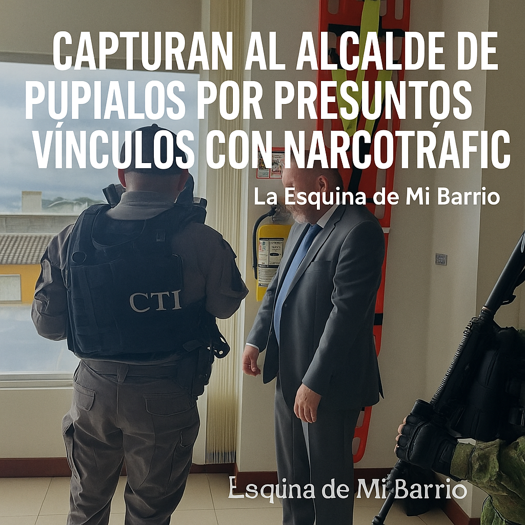 Capturan al alcalde de Ipiales  en pleno parque de Ipiales por presuntos vínculos con narcotráfico
