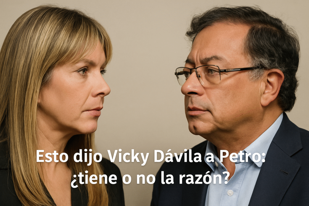Esto dijo Vicky Dávila a Petro: ¿tiene o no la razón?