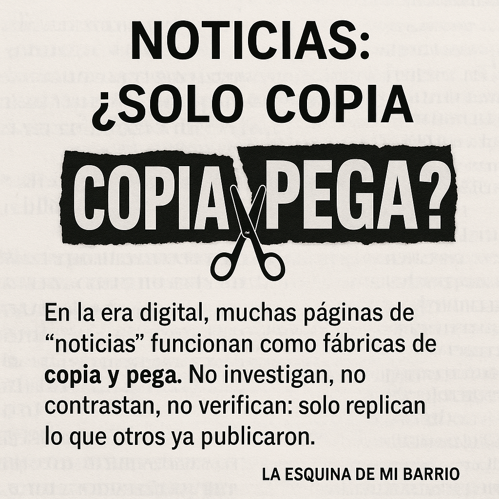 Noticias: ¿Solo copia y pega?