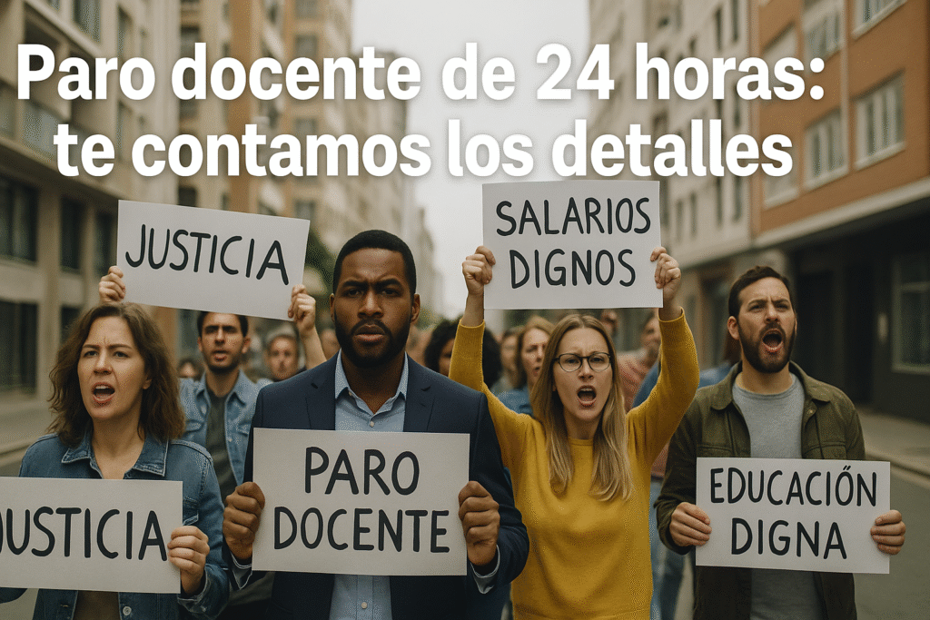 Paro docente de 24 horas: ¡te contamos los detalles!