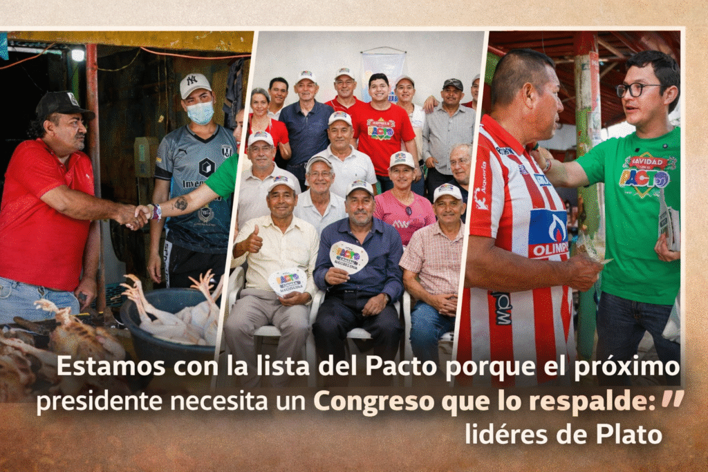 “Estamos con la lista del Pacto porque el próximo presidente necesita un Congreso que lo respalde”: líderes de Plato